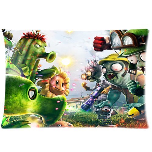 Plants vs Zombies Garden Warfare Custom Zippered Pillow Cases 20"x30"(Twin sides)