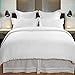 Hotel Collection Chester Duvet Comforter Cover Set, 100% Egyptian Cotton - Hypoallergenic, Ultra Soft Percale Lace Premium Quality Set - Includes Duvet Cover and 2 Pillow Shams, Off-White, Queen