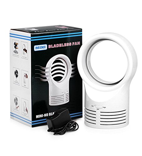 Portable Air Conditioner Table Mini Bladeless Fan With Adapter