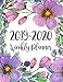 2019-2020 Weekly Planner: Two Years | January 2019 to December 2020 Daily Weekly Monthly Calendar Planner With To Do List | Flowers Purple WaterColor by Kim R. Jacquez