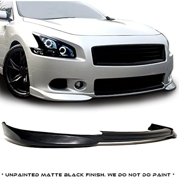 Amazon Com Nissan Maxima 4dr Sedan Stl Style Urethane Front Bumper Lip Chin Spoiler For 09 15 Models Only Automotive