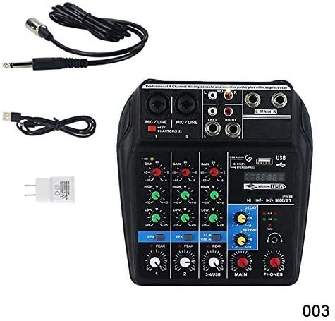 Metyere Mini USB Audio Mixer Amplifier Amp Bluetooth Board 48V Phantom Power 4 Channels for DJ Karaoke (03)