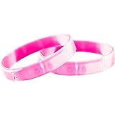 Pink Camouflage Silicone Wholesale Pack Bracelets - Pink Camouflage Ribbon Silicone Wristband for Breast Cancer Awareness - Perfect for Charity Walks, Awareness Events, Support Groups, Gift-Giving and Fundraisers