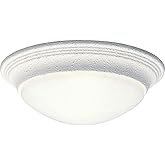 Progress Lighting 1-Light Alabaster Glass 11-1/2" Close-to-Ceiling, Indoor, P3688-30, White