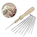 16 Colours Wool Fibre Materials Spinning Craft Materials Starter Kit Needle Felting Hand Spinning Materials Wool Felt Tool Set