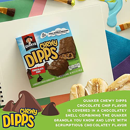 QUAKER CHEWY DIPPS CHOCOLATE CHIP 24CT