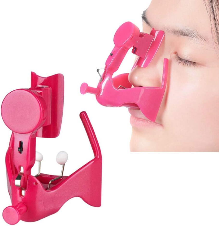 Professional Electric Nose Lifter Lifting,Nose Up Clip Painless Bridge Straightening Beauty Nose Shaping Correction Device,Pink