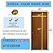 Hoobest Magnetic Screen Door with Heavy Duty Mesh Fastener Tape,Let Fresh Air in.Close Automaticlly(Screen Size36 X83 fit 34