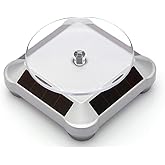 FUNGDO Solar Turntable 360° Rotating Stand Display Plate for better curing UV resin printed jewelry or small items model from