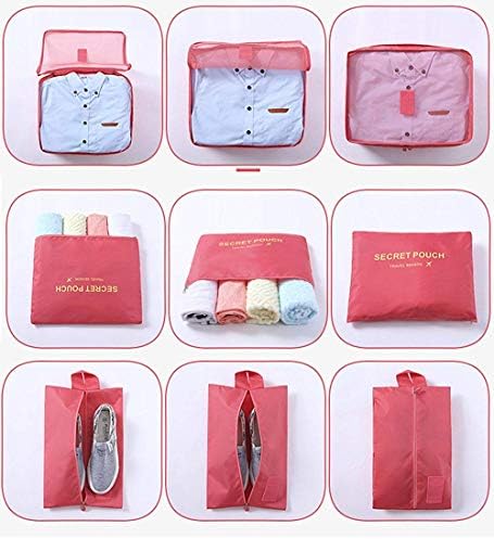 7Pcs Travel Bags Clothes Packing Cube Luggage Organizer with Shoes Bag 3 7Pcs Travel Bags Clothes Packing Cube Luggage Organizer with Shoes Bag