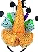 Needzo Ghost and Pumpkin Orange Sequins Witch Hat Halloween Headband