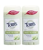 Tom's of Maine Women's Antiperspirant Deodorant Stick, Deodorant for Women, Antiperspirant for Women, Fresh Meadow, 2.25 Ounce, 2-Pack
