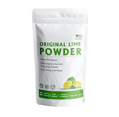 orgnisulmte Lime Juice Powder, Oz, Fresh Lime Juice Freeze Dried Powder  Filler Free, Rich in Natural Vitamin C, Great Flavor for Soda, Baking and 