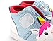 ikiki Unicorn Squeaky Shoes for Toddlers w/Adjustable Squeaker, Light Blue Girl or Boy Shoes (Size 3, Duchess Bubblegum Sparkles)