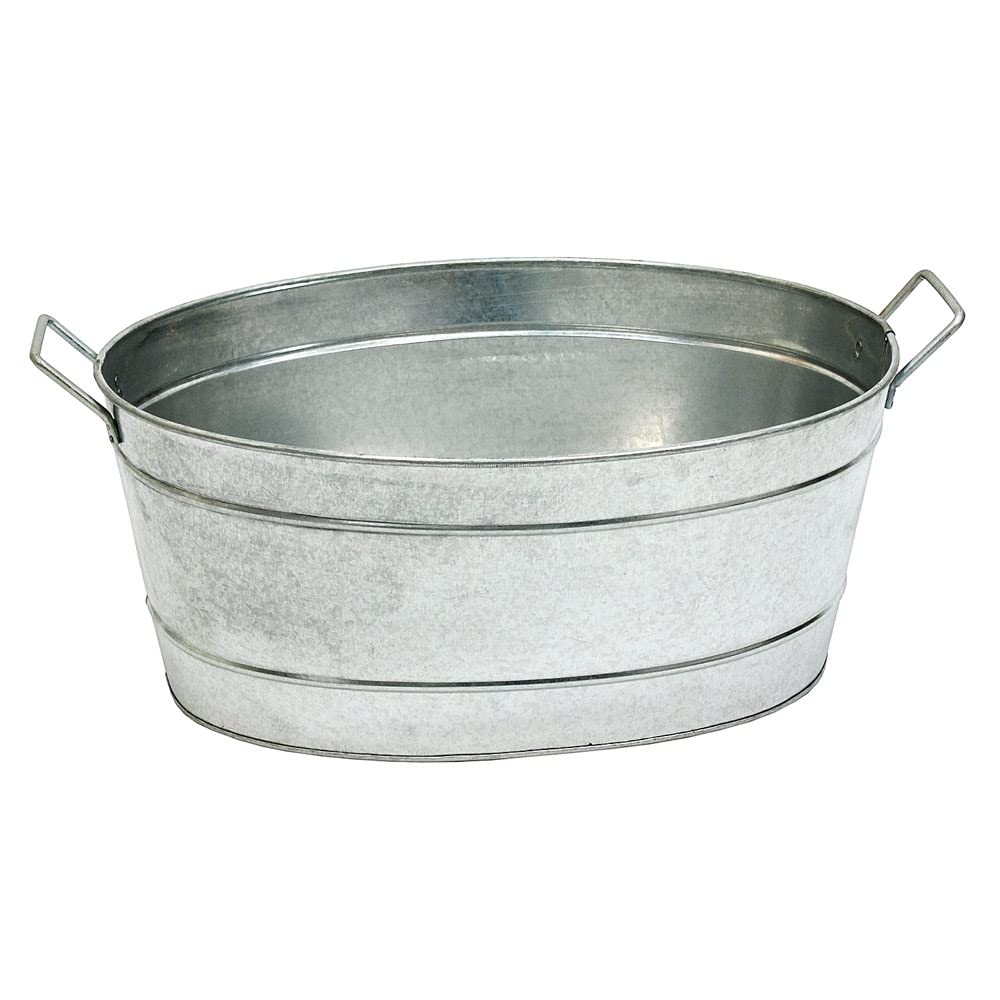 Photo 1 of Achla Designs Oval Galvanized Tub