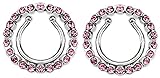 Nipple Rings non pierce pair Clip On Nipple Ring with Multi Paved Gem Cicle