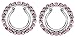 Nipple Rings non pierce pair Clip On Nipple Ring with Multi Paved Gem Circle(Pink )
