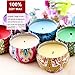 VCOO Scented Candles Gift Set, 100% Soy Wax Candle for Women Smokeless Portable Travel Tin Candles for Aromatherapy and Stress Relief(6 Packs)thumb 2