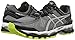 ASICS Men's Gel Kayano 22 Running Shoe, Charcoal/Silver/Lime, 12 M US
