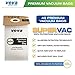 VEVA 40 Pack Premium SuperVac Replacement Vacuum Bags Type MM compatible with Eureka Mighty Mite canister vacuum cleaners Style MM model 3670, 3680, 60295A, 60295B & 60297A