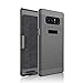 Zuzo Premium Note 8 Holster Case With Rubberized Ribbed Texture and Swivel Belt Clip Kickstand for Galaxy Note 8 (2017) (Black)