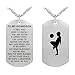 to My Grandson I Love You Dog Tag Necklace Graduation Gifts from Grandma Papa