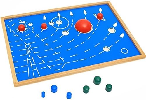 Beech Wood Solar System Nine Planets Montessory Teaching Aid Board