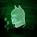 Birthday Gift Night Light for Kids 3D Illusion Lamp Optical Led Desk Lamps Unique Gifts for Boys Home Decor Office Bedroom Party Decorations Bat Nursery Lighting 7 Color Bonus Phone Ring Stand 2018