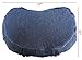 Yawped Yoga Meditation Cushion – Memory Foam Yoga Pillows for Comfort to Relieve Back Pressure with Denim Blue Zipper Cover, Large Crescentthumb 3
