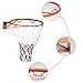 ZUINIUBI Collapsible Wall Mounted Hanging Basketball Goal Hoop Rim Metal Netting 32cm/12.6