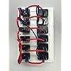 MARINE-BOAT-WATERPROOF-WHITE-SWITCH-PANEL-CIRCUIT-BREAKER-6-GANG-BLUE-LED-ROCKER