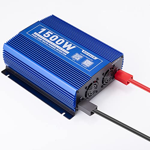 kinverch 1500W Pure Sine Wave Power Inverter 12V DC to 110V AC Car