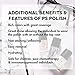 PS Polish Natural Nail Polish Foundation Ridge-Filler, Nail-Strengthener, Safe Non-Toxic Professional Nail Art and Polish Ridge Filling Base Coat