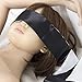 AKStore Satin Blindfold Soft Eye Mask Band Blinder Comfortable Sleep Masks(Black-White)