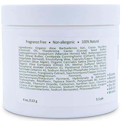 Hydrating Face Moisturizer for Women and Men - Eczema Cream w/ Manuka Honey and Coconut Oil - Face Cream and Body Lotion… - Image 2