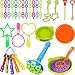 BBTO 39 Pieces Colorful Multihole Bubble Toys Bubble Making Wand with Dipping Dish for Kids primary