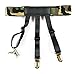 JELINDA Shirt Stays, 2 Piece Mens Elastic Suspender Garter Belts Non-slip Locking Clamps (4-camouflage)