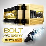 Bolt AC 55w Hi-Power HID Kit - All Bulb Sizes and Colors - Relay Capacitor Bundle - 2 Yr Warranty [H7 - 5000K Bright White]