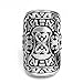 ELFASIO Mens Stainless Steel Ring Silver Warrior Shield Jewelry US Size 7-13