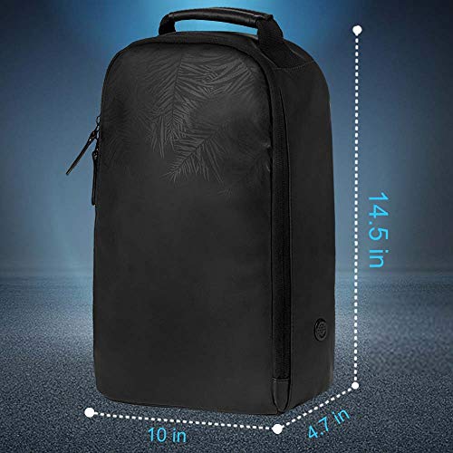 AGSDON Golf Shoe Bag, Premium Zipped Sports Bags Shoes Case - Black