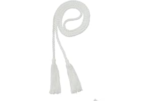 Tassel Depot Graduation Honor Cord - White - Every School Color Available - Made in USA