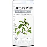 The Republic of Tea - Emperor's 100% White Tea, Zero Calorie, Sugar-Free, Carb-Free, 50 Tea Bag Tin