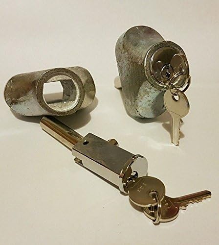 Roller shutter bullet Lock Round high security 6 pinc/w housing 2 keys