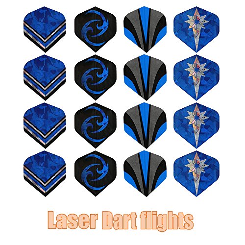 Wolmund Electronic Darts Set - 12 Pieces Soft-Tips-Dart[18g], Plastic-Tipped Dart Case, Aluminum Shafts,16 Dart Flights,120 Tips for Bar Game Darts Target, Safety Kids Darts for Dartsboard (Blue) - Thumbnail 3