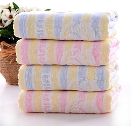 4 Pack-Baby Washcloths,3-Layer 100% Cotton Yarn,Baby Bath Towels,Ultra Soft and Absorbent,Non-fluorescent,Washcloths for Baby or Adults -10’’x20’’