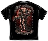 Military T-Shirt Soldier No One Get Left Behind Large Black