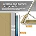 iPad Air 2 Case, Apple iPad Air 2 Case, rooCASE Origami Ultra Slim Fit Thin Lightweight Shell PU Leather Folio Case with Auto Sleep Wake Smart Cover, Gold / Gray (will NOT fit New iPad 2017)