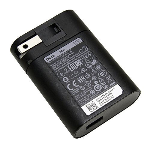 Dell 24W Venue Tablet Charger AC Adapter 2A for Dell Venue 8 Pro 3830, 3840, 5830, 7840; Venue 7 3730, 3740; Venue 10 5050; BELL8, Ven7, Ven8, V8PRO, VEN8, V8TBL, V10TBL Tablet PC Power Cord