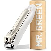 MR.GREEN Nail Clippers Anti Splash Fingernail Cutter Stainless Steel Manicure Tools Nail Scissors Detachable Design Nail Trimmer (Medium)