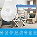 Lenyes Light Bulb Camera 960P Security Hidden with Night Visions Motion Detection HD 360 Panoramic Security System Camera,1.3MP(White)